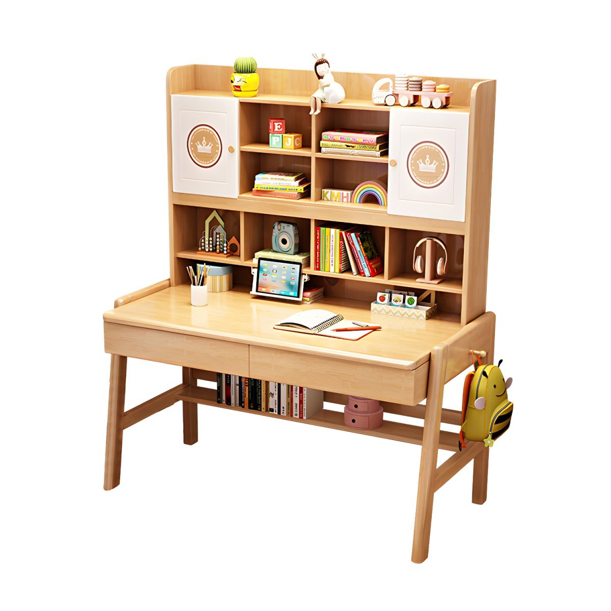 Escritorio de madera con silla