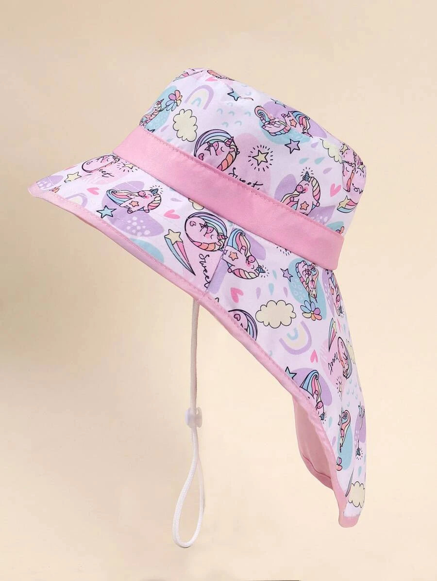Sombrero solar con protector de cuello