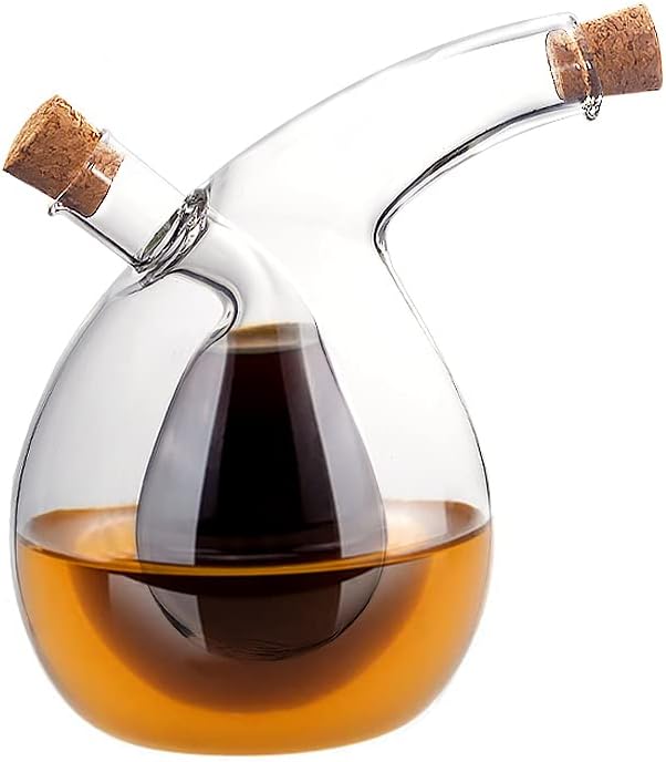 Dispensador de Vidrio 2 en 1, 600 Ml