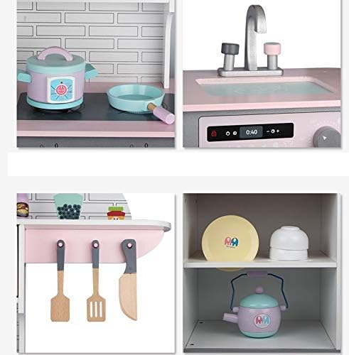 Cocina de Madera con Refrigeradora, Horno y Lavaplatos