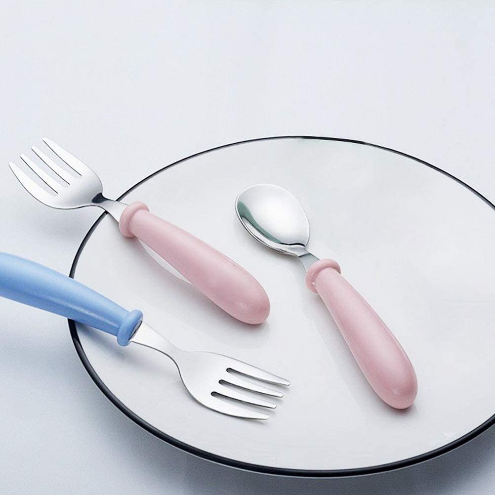 Juego de Cuchara y Tenedor de Acero Inoxidable