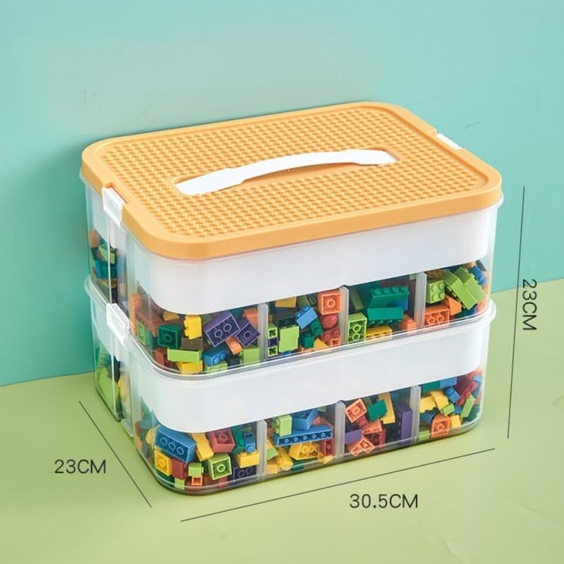 Cajas plásticas para legos - 2 niveles
