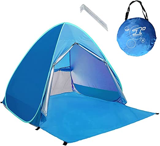 Tienda de Playa con Protección Solar