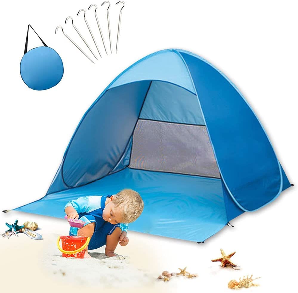 Tienda de Playa con Protección Solar