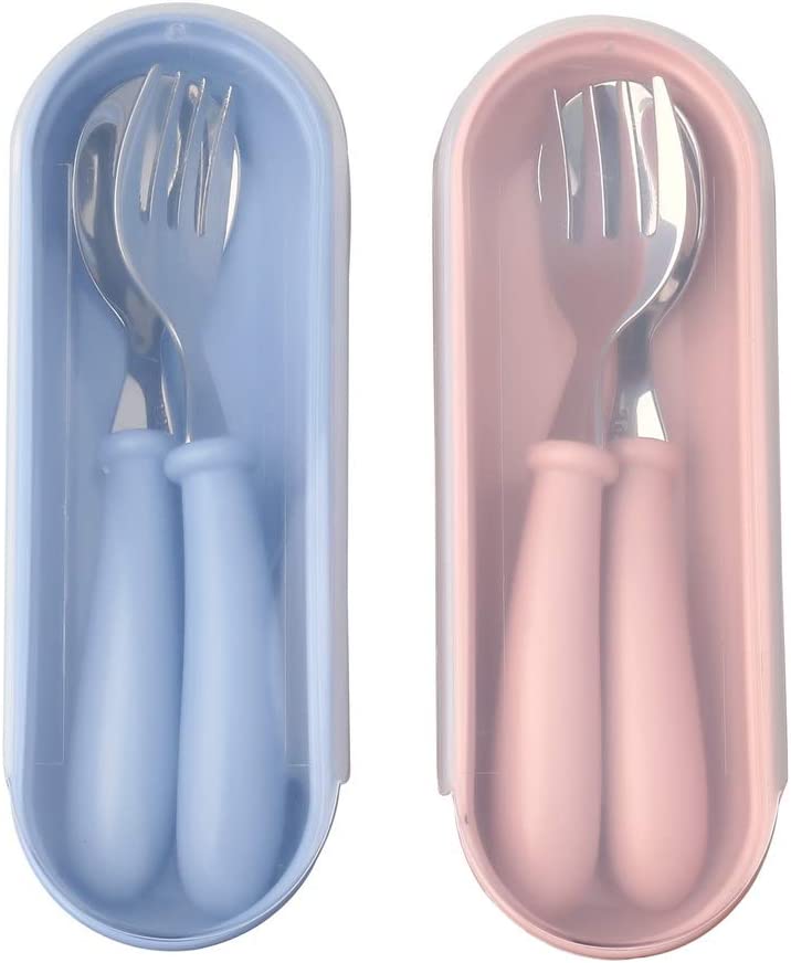 Juego de Cuchara y Tenedor de Acero Inoxidable