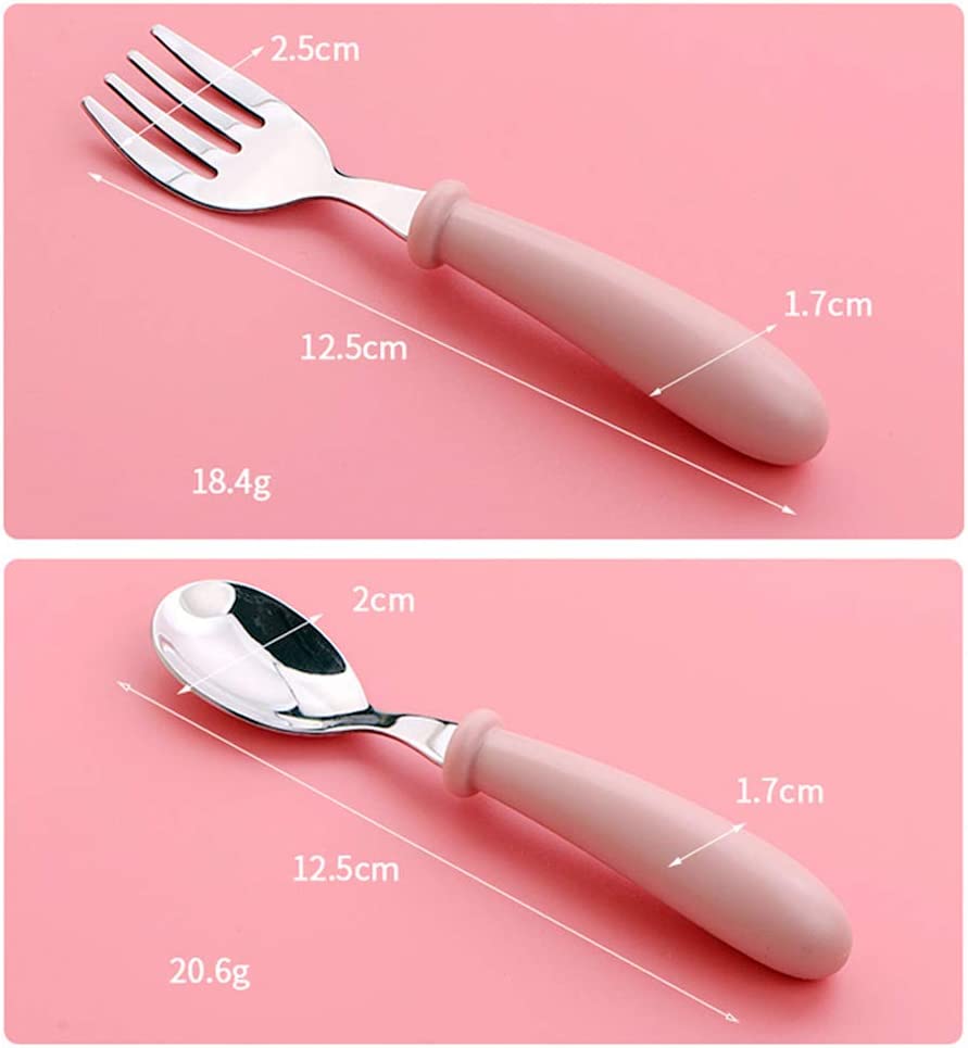 Juego de Cuchara y Tenedor de Acero Inoxidable