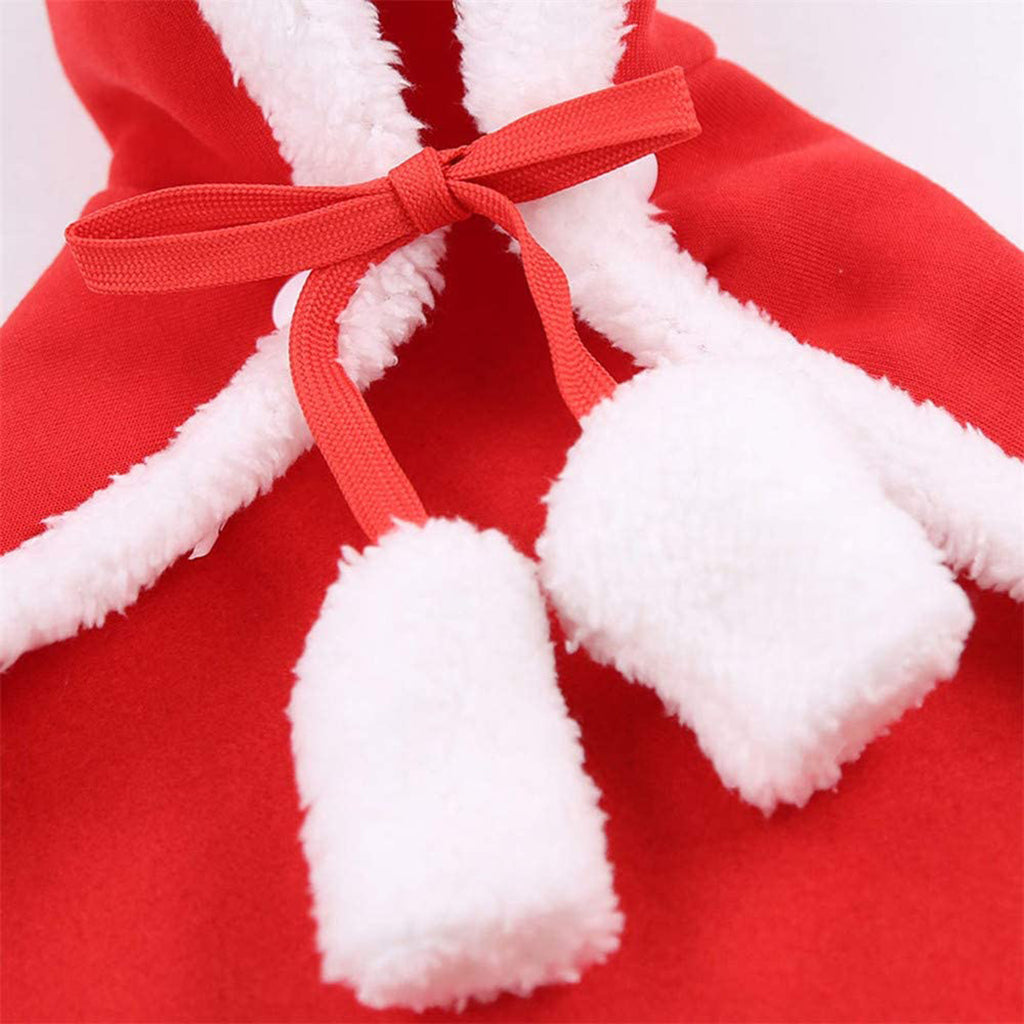 Capa con Capucha para Mascotas de Navidad