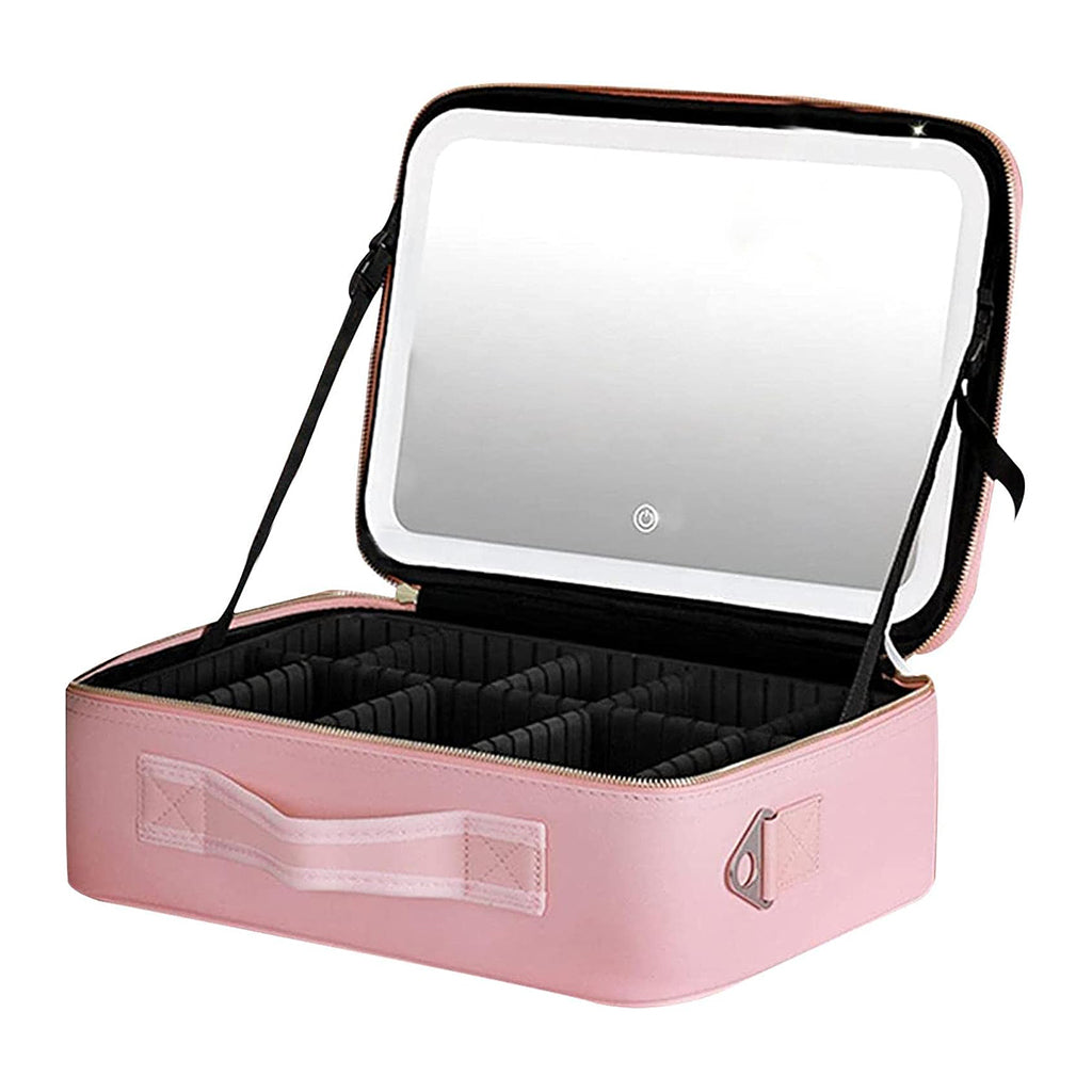 Bolsa de cosméticos con luz led