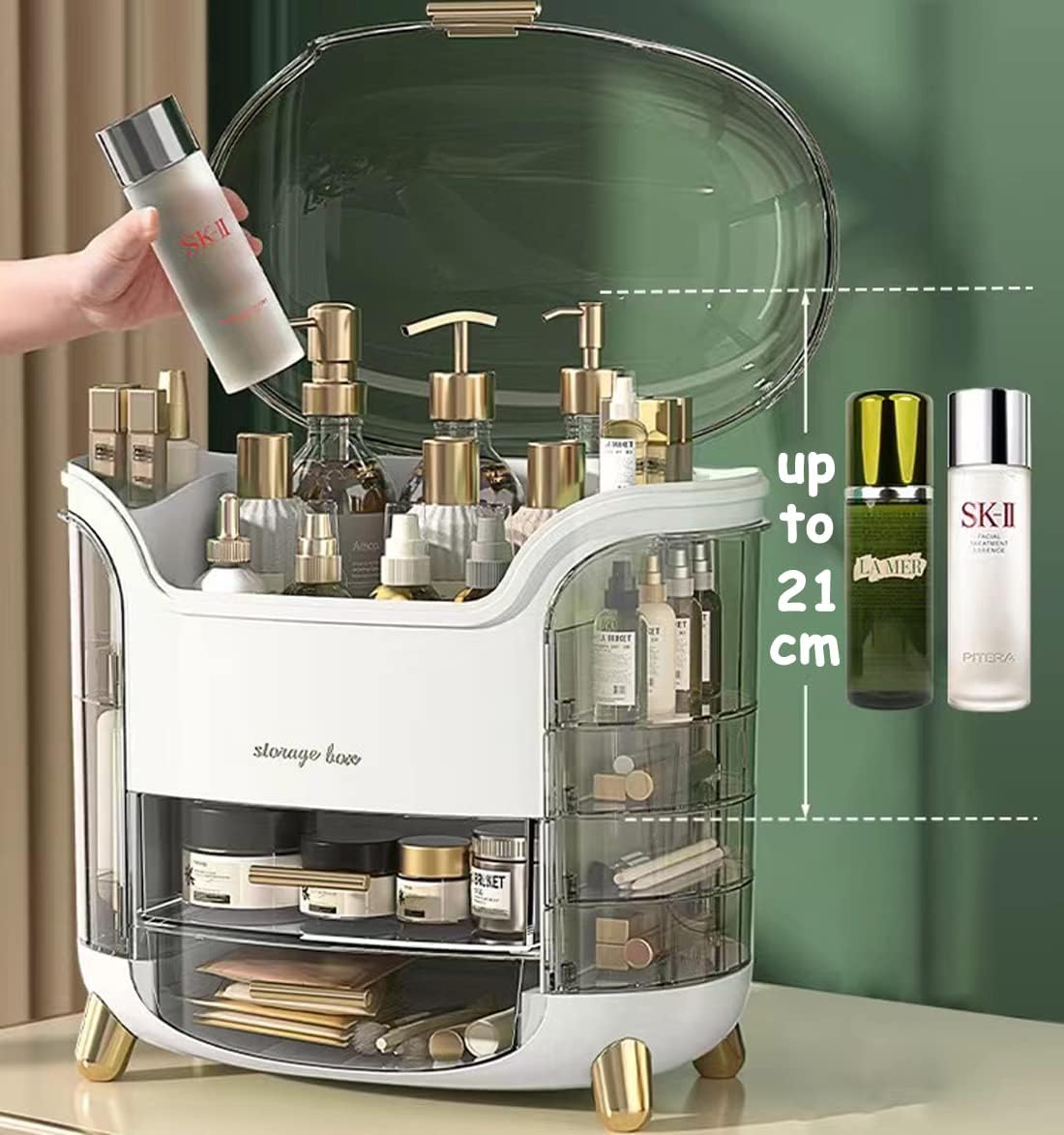 Organizador para Cosméticos de 9 Compartimentos