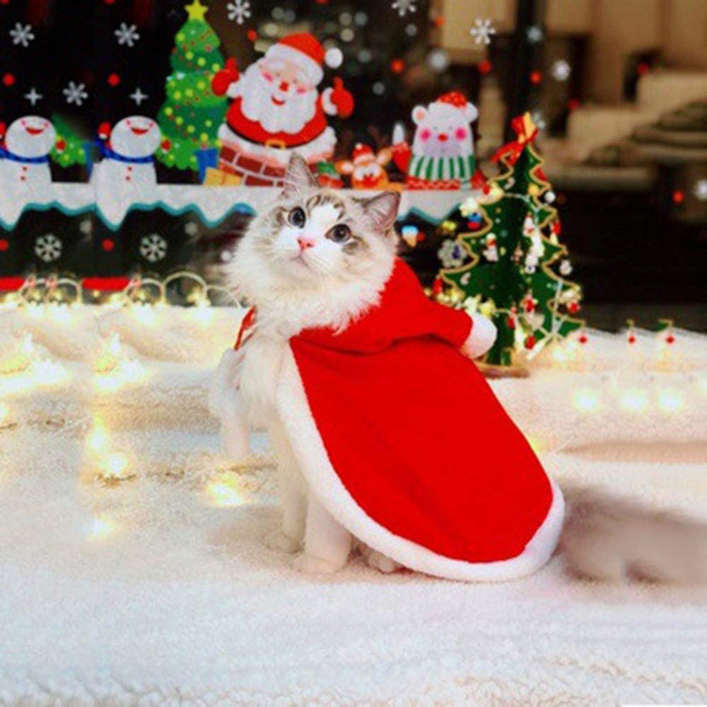 Capa con Capucha para Mascotas de Navidad