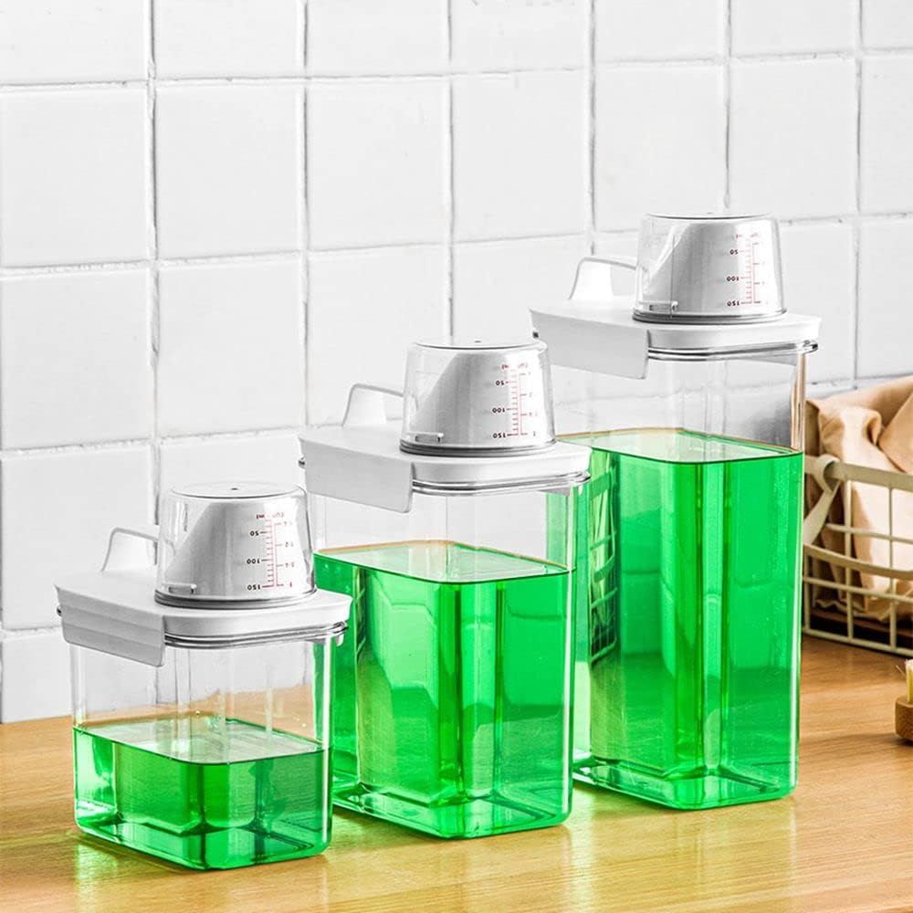 Set de Recipientes Plásticos con Taza Medidora