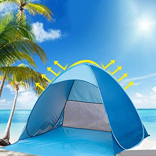 Tienda de Playa con Protección Solar