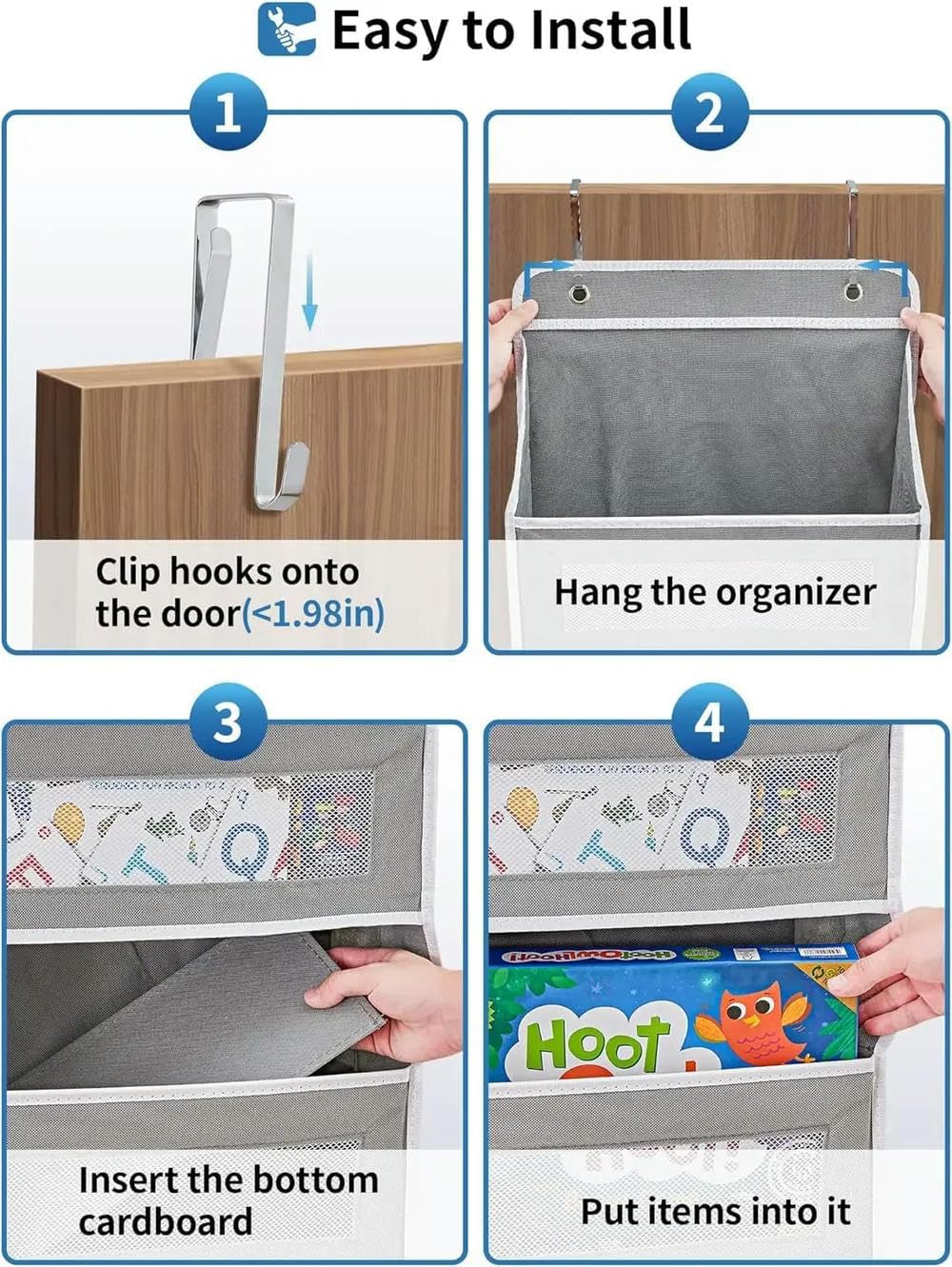 Organizador de puerta para almacenamieto