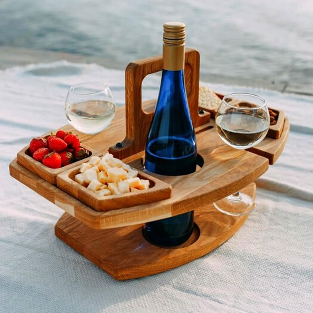 Mesa de Pino Portátil para Picnic