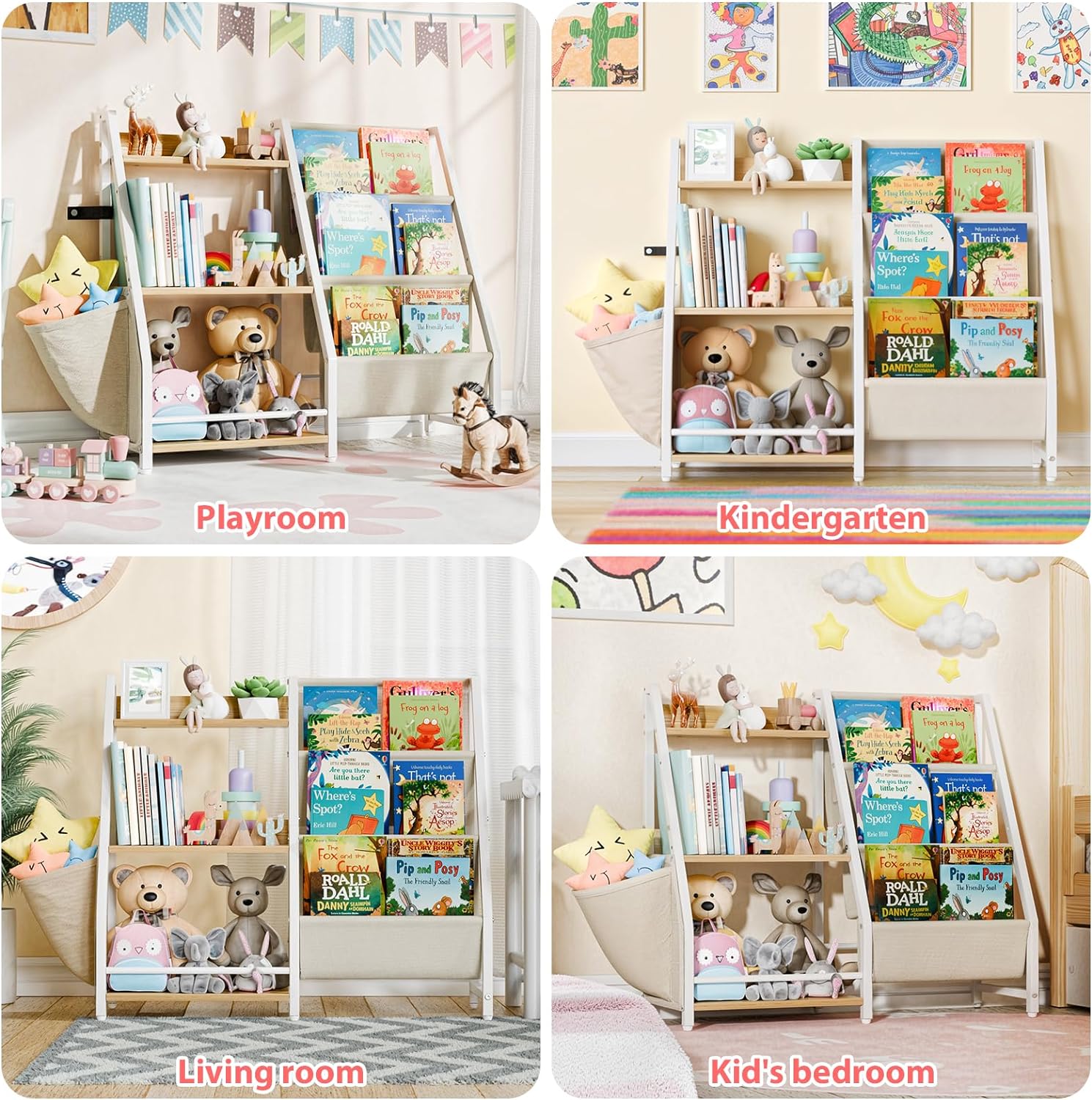 Estante infantil de 3 niveles