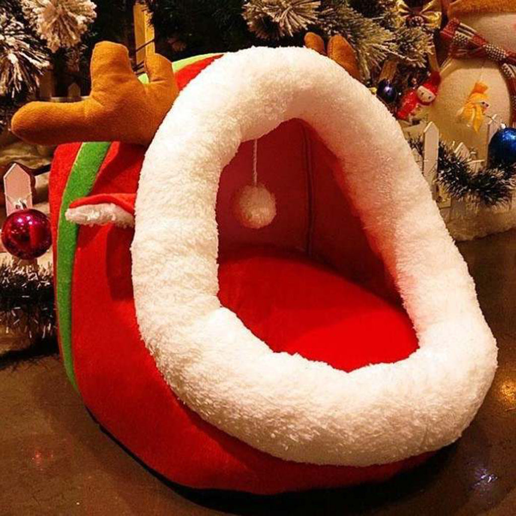 Casa Acolchada para Mascotas Navidad