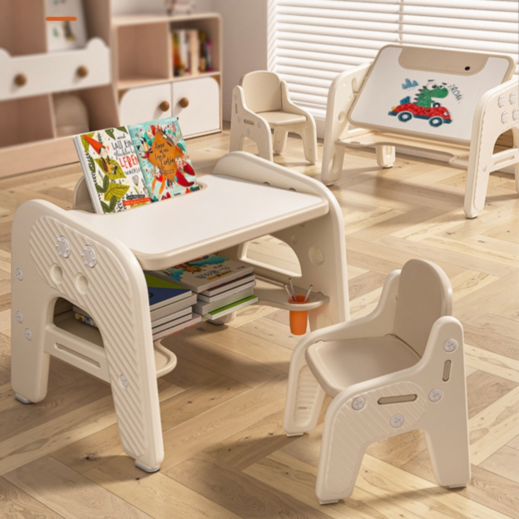 Escritorio Infantil Multifuncional con Silla Ergonómica