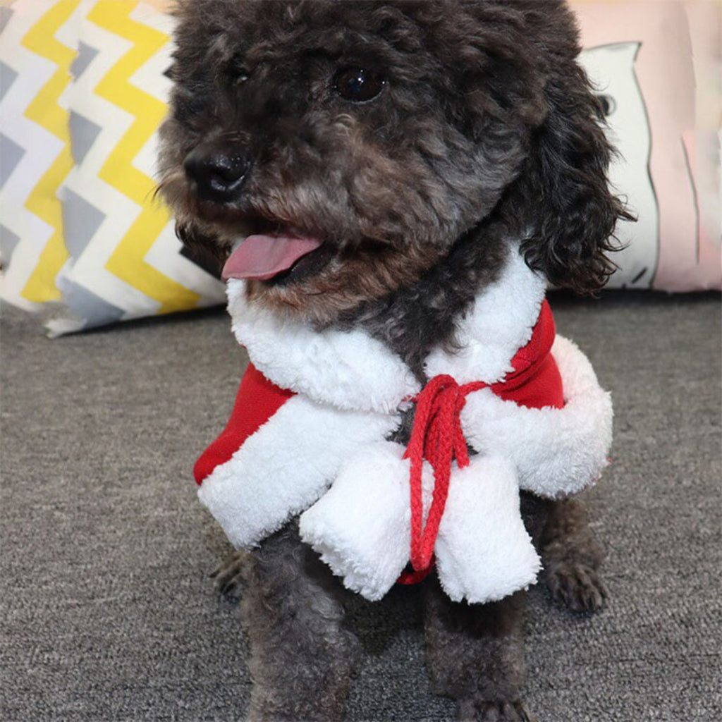 Capa con Capucha para Mascotas de Navidad