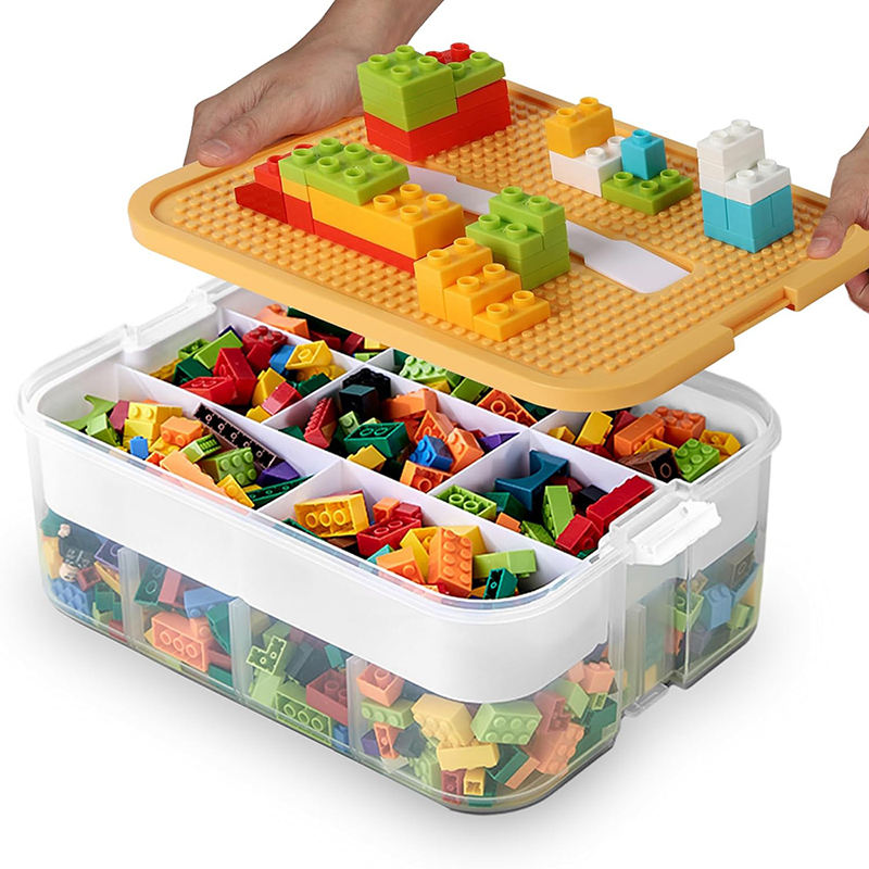 Cajas plásticas para legos - 2 niveles