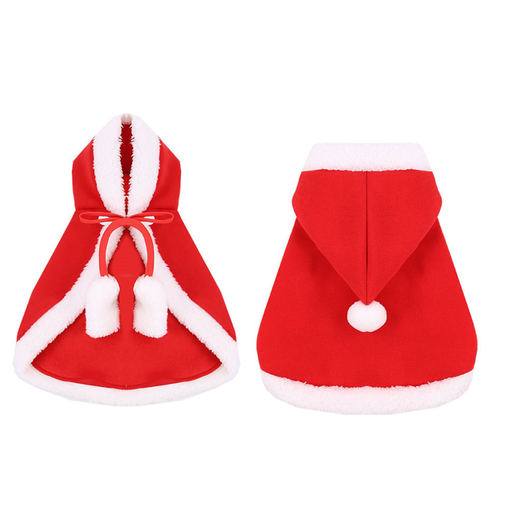 Capa con Capucha para Mascotas de Navidad
