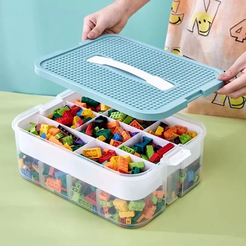 Cajas plásticas para legos - 2 niveles
