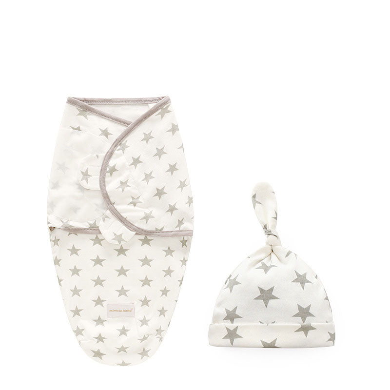 Swaddle con Gorrito para Recién Nacidos