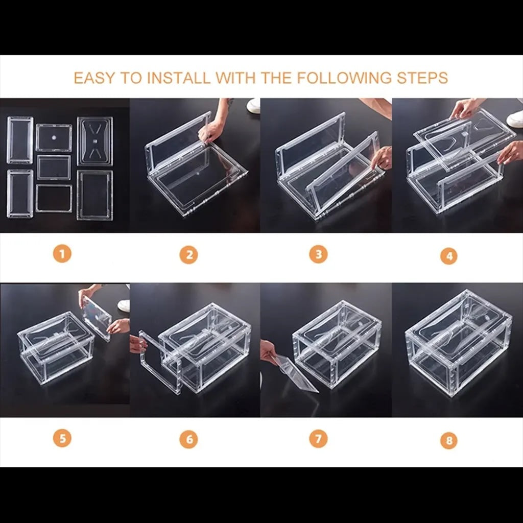 Cajas Apilables para  Almacenar Zapatos