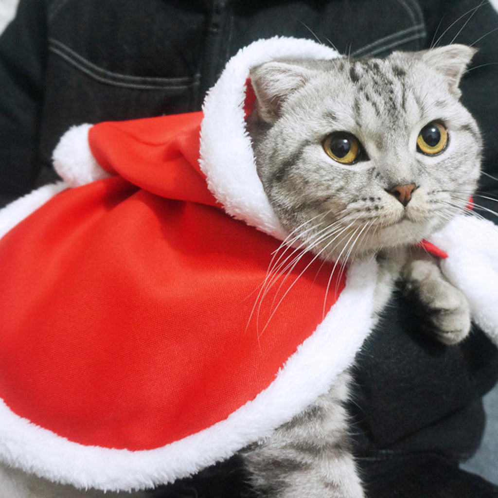 Capa con Capucha para Mascotas de Navidad