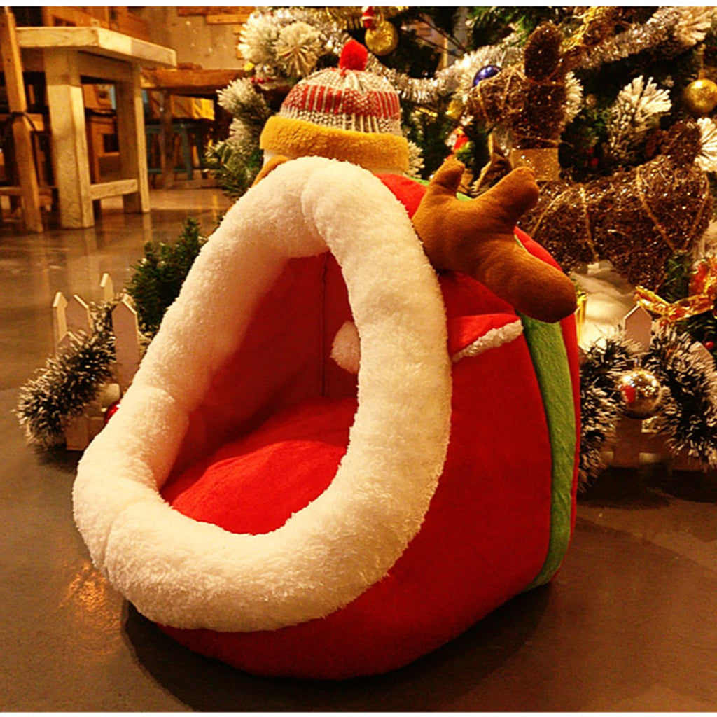 Casa Acolchada para Mascotas Navidad