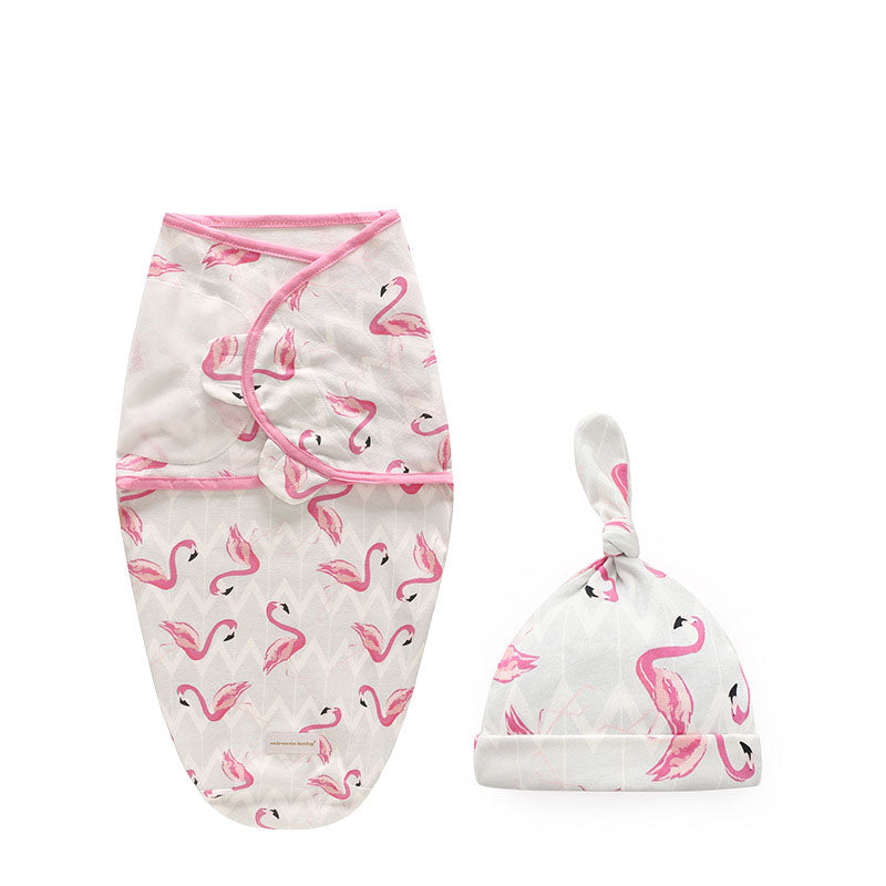 Swaddle con Gorrito para Recién Nacidos