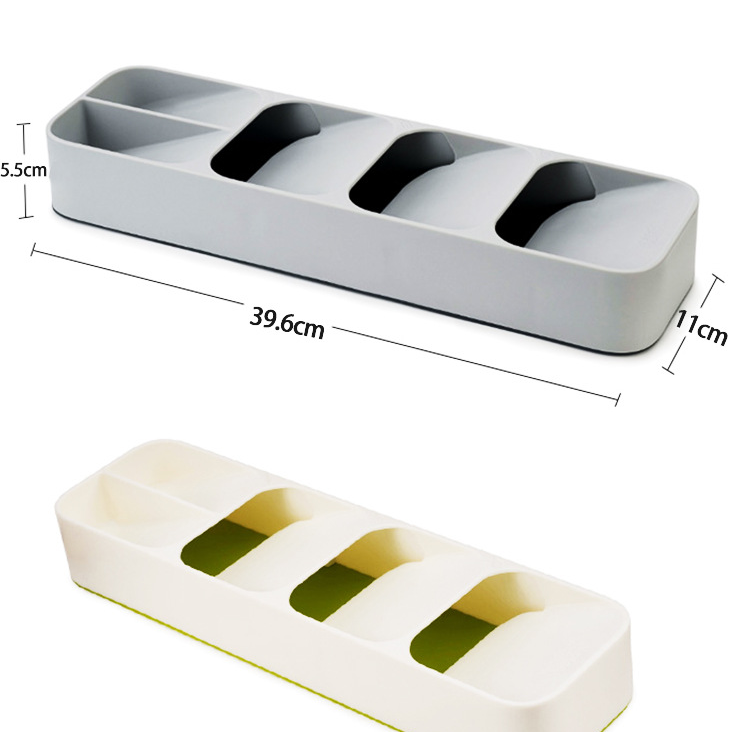 Organizador Compacto de Cubiertos para Cajones de Cocina