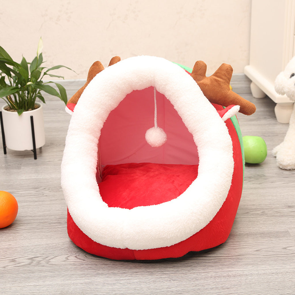 Casa Acolchada para Mascotas Navidad