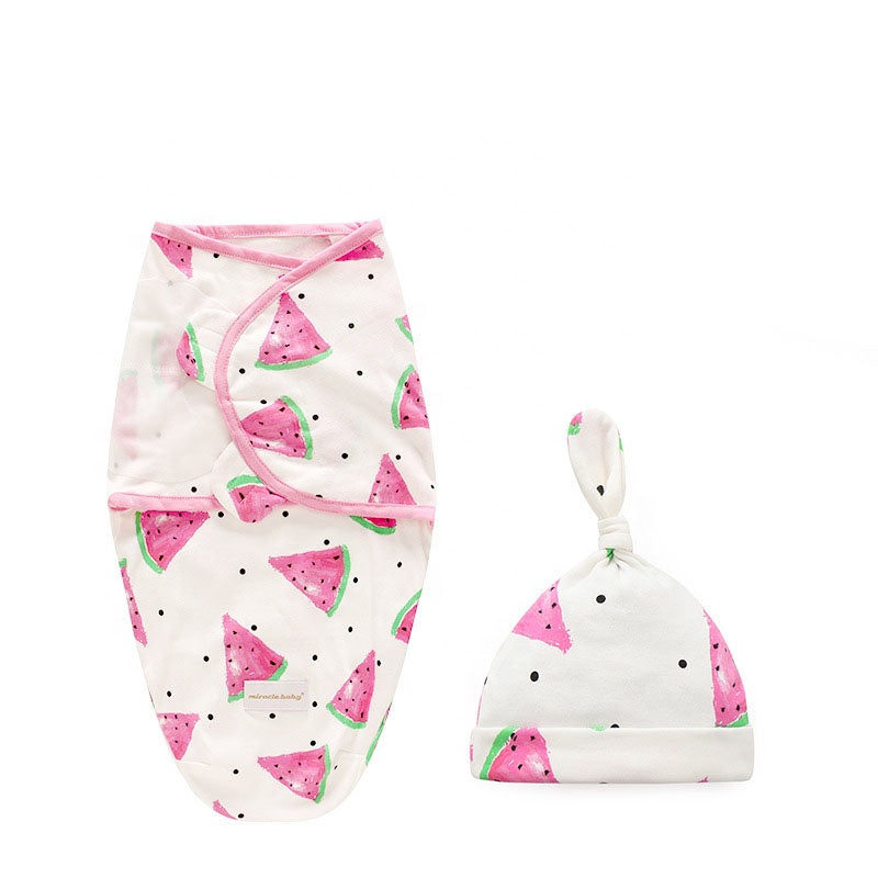 Swaddle con Gorrito para Recién Nacidos