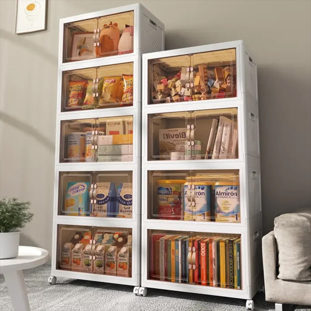 Cajas Plegables 5 Niveles con Ruedas