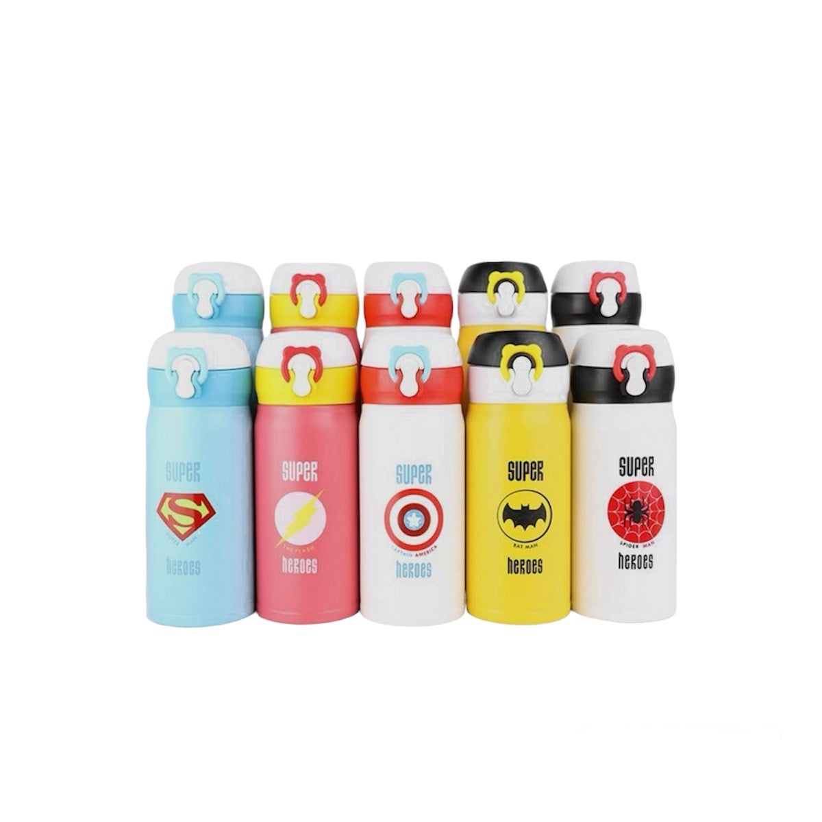 Botellas de Acero Inoxidable de Super Héroes