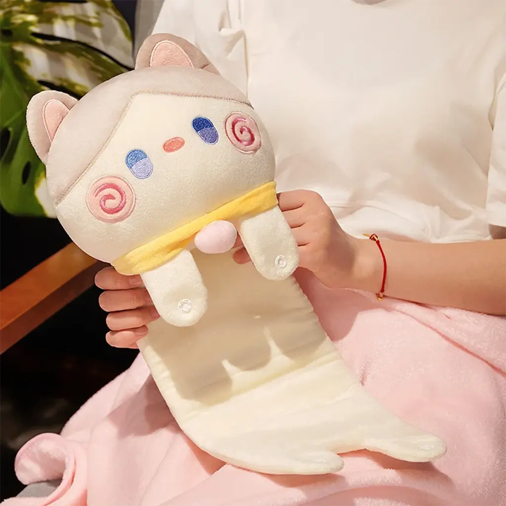 Cobija almohada de diseño de gato