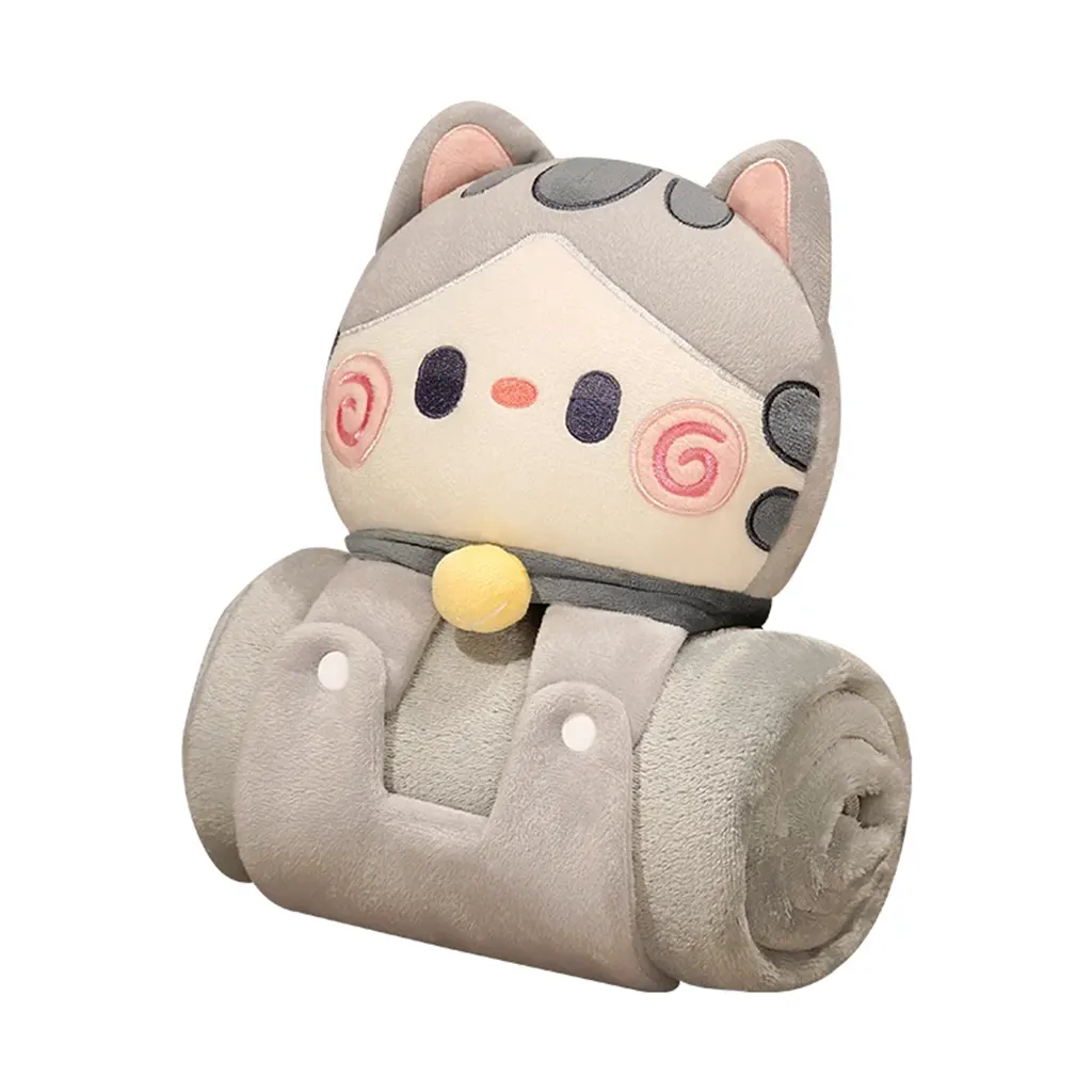 Cobija almohada de diseño de gato