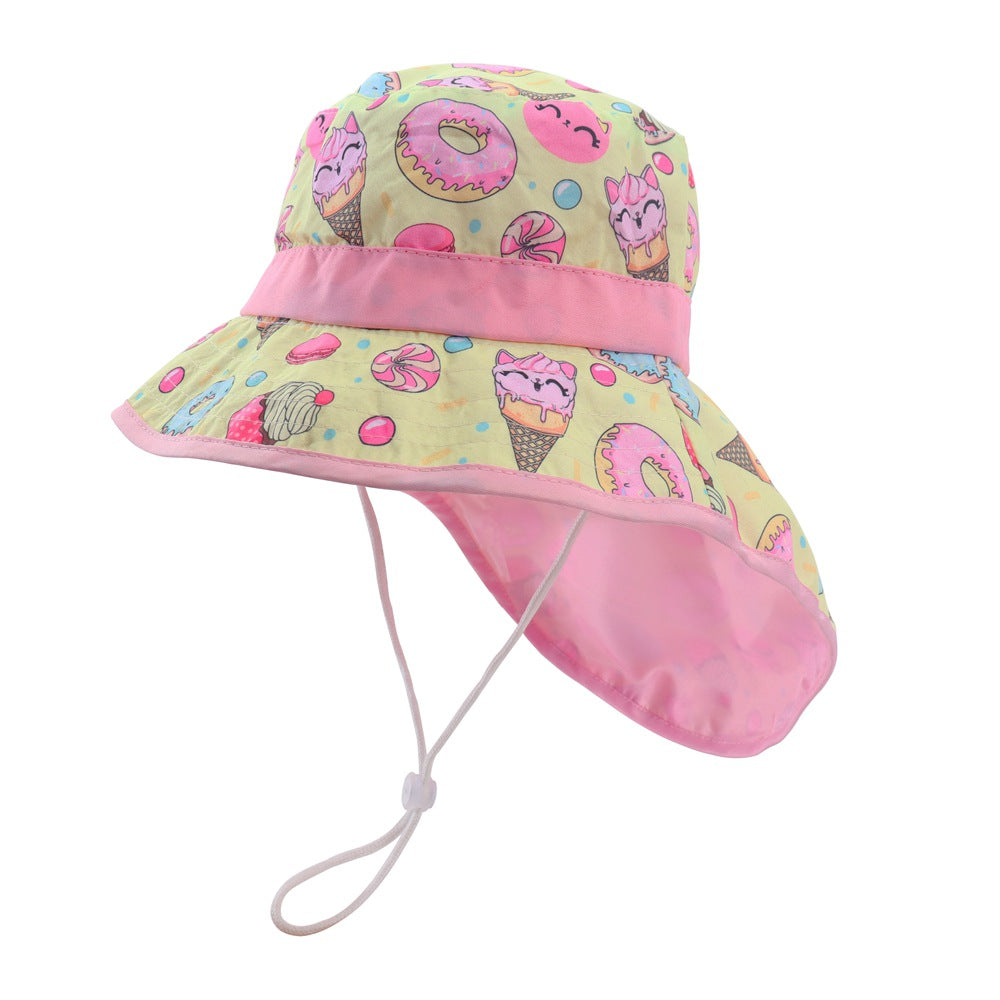 Sombrero solar con protector de cuello