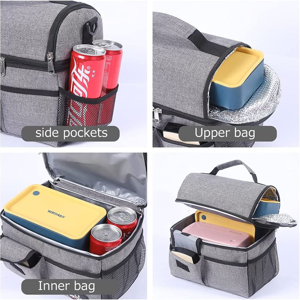 Lonchera térmica impermeable de gran capacidad