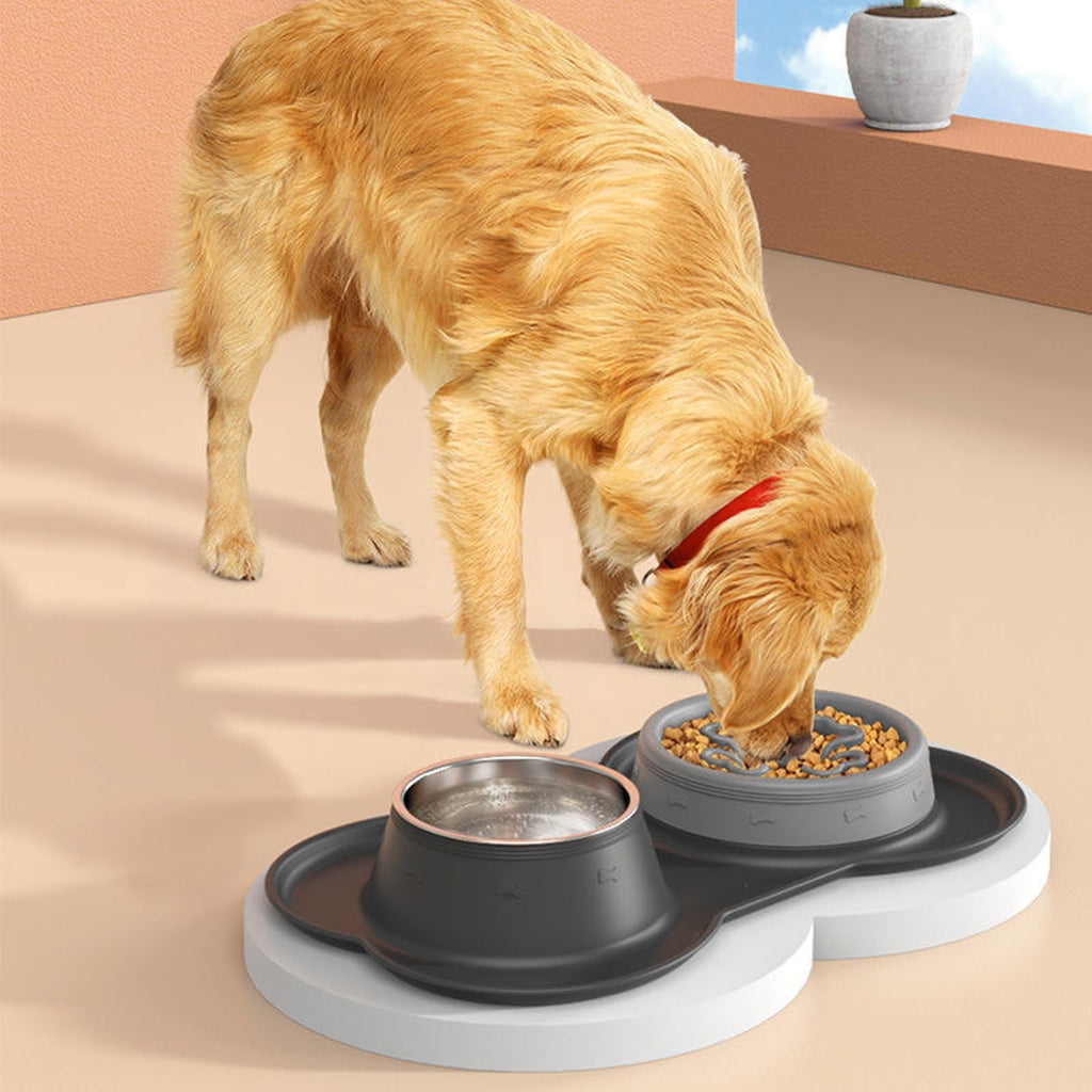 Comedero Doble Acero Inoxidable para Mascota