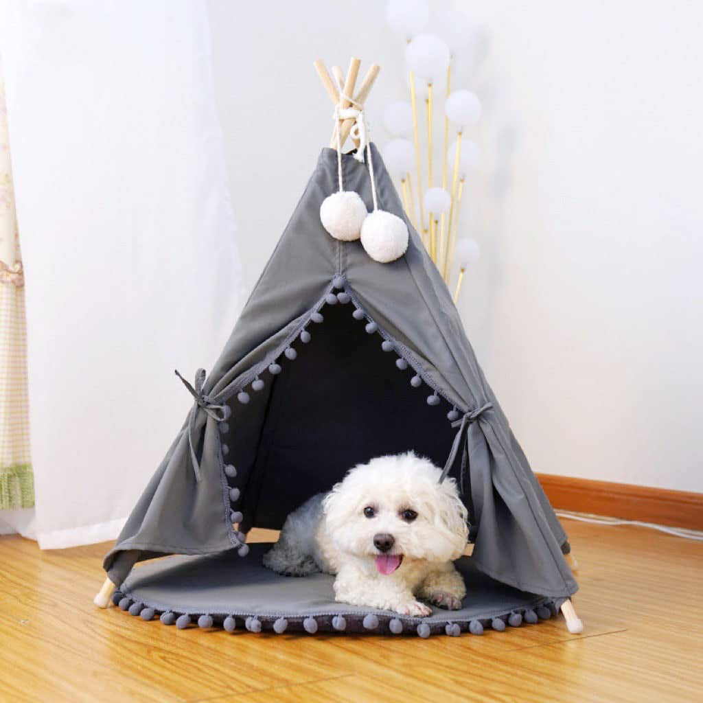Tienda de Lona con Cojín para Mascotas