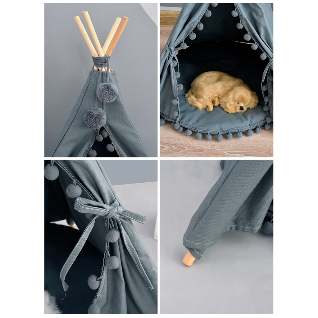 Tienda de Lona con Cojín para Mascotas