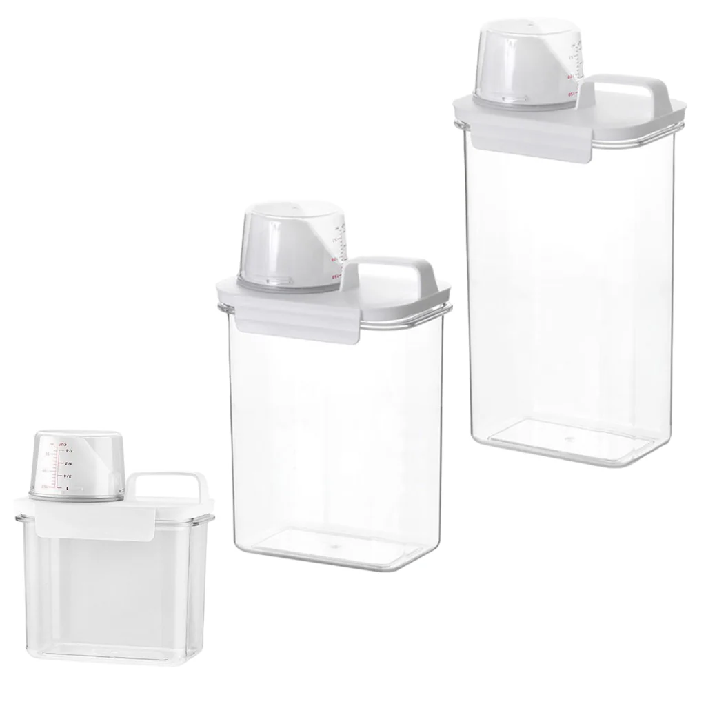 Set de Recipientes Plásticos con Taza Medidora