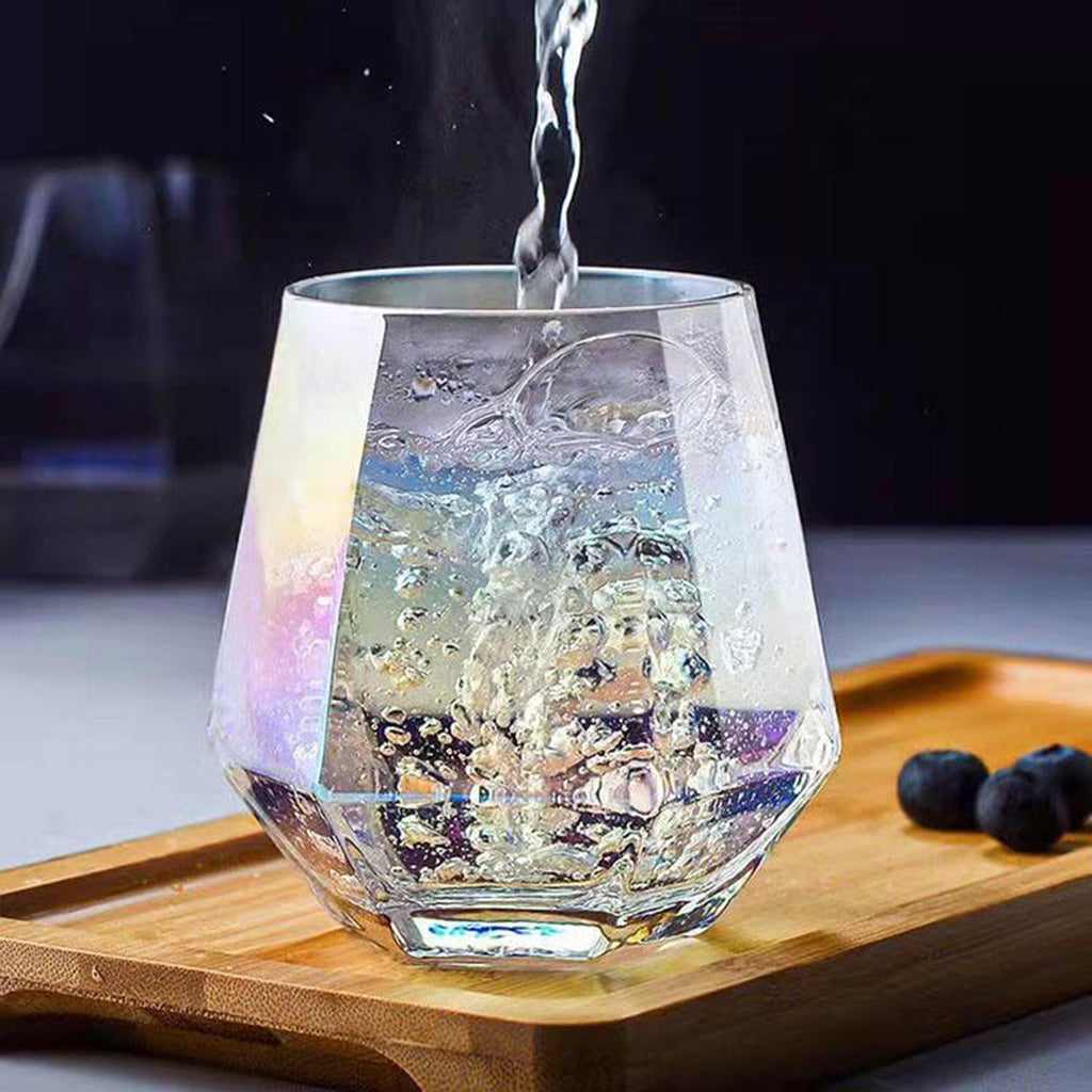 Set de Jarra y Vasos de Vidrio con Diseño de Diamante