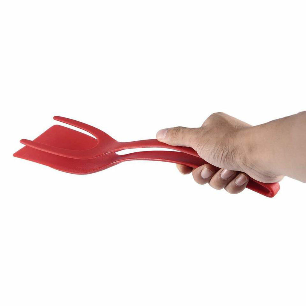 Espátula y Pinza Plástica 2 en 1