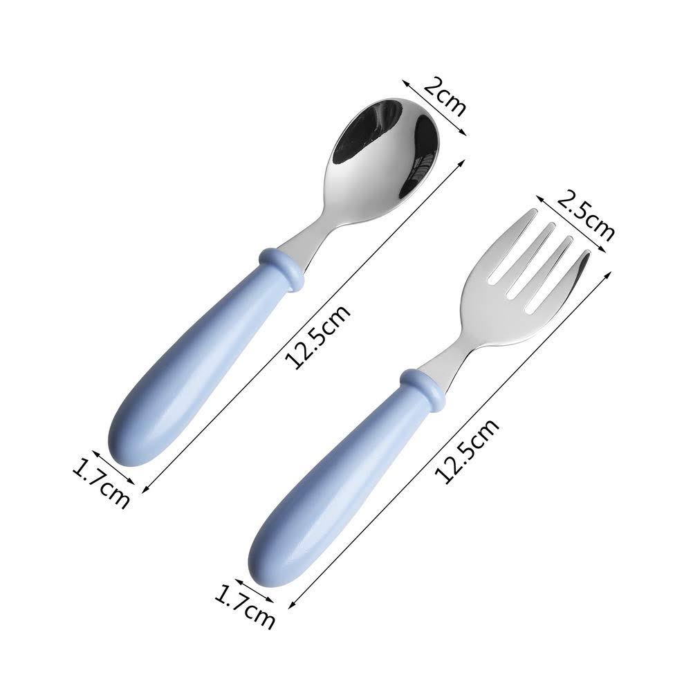 Juego de Cuchara y Tenedor de Acero Inoxidable