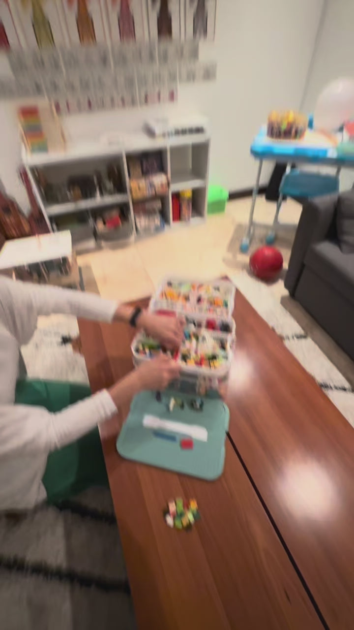 Cajas plásticas para legos - 2 niveles
