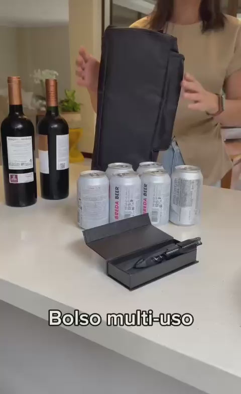 Mochila de refrigeración para botellas de vino o latas