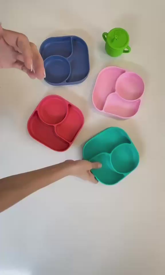 Plato de Silicona con Ventosa