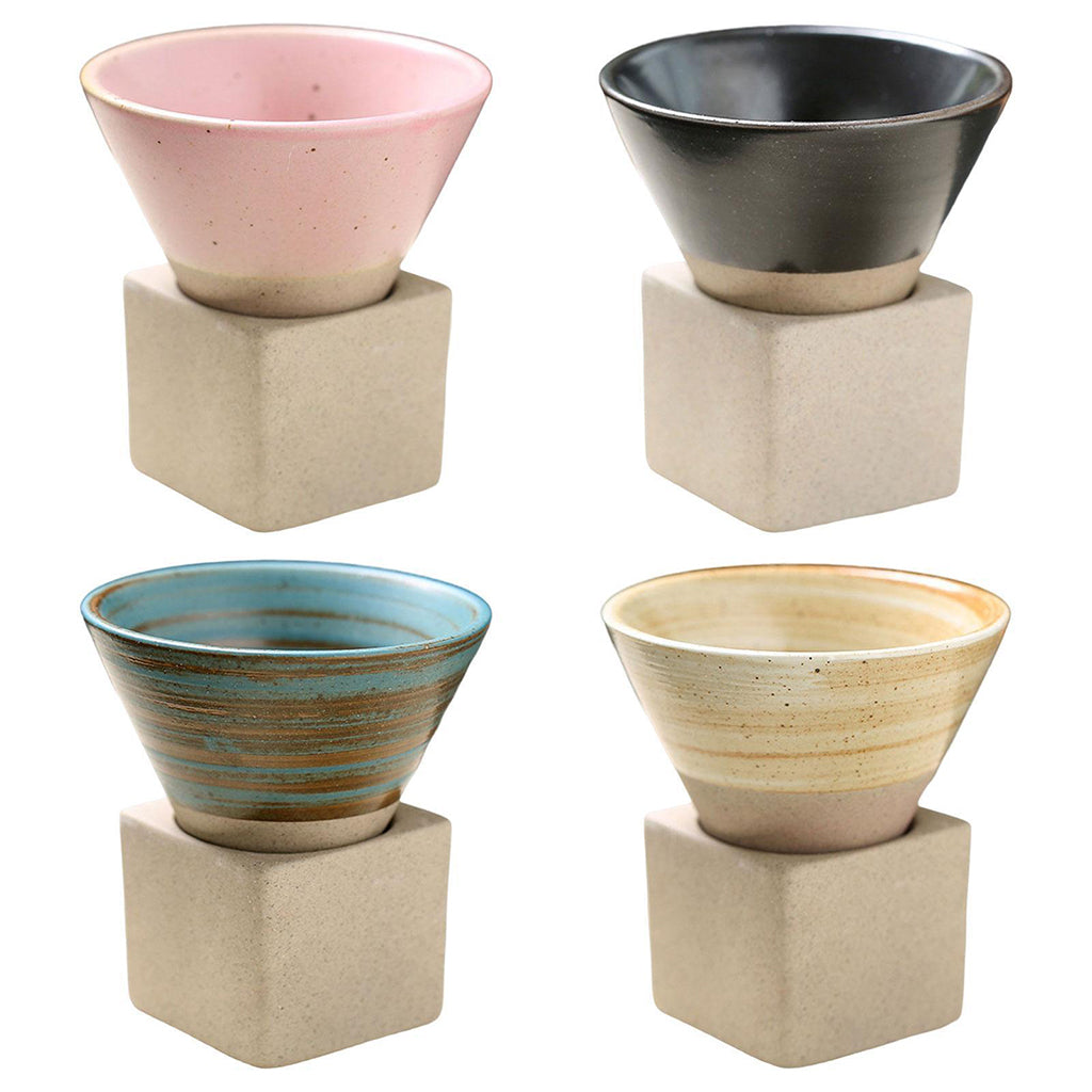 Set de 4 Tazas de Cerámica